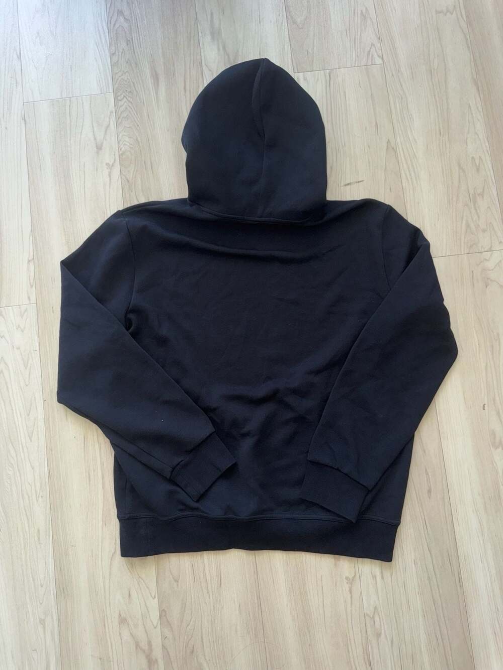 Polo Ralph Lauren Men's Double Knit Fleece Hoodie in Black - Picture 3 of 6